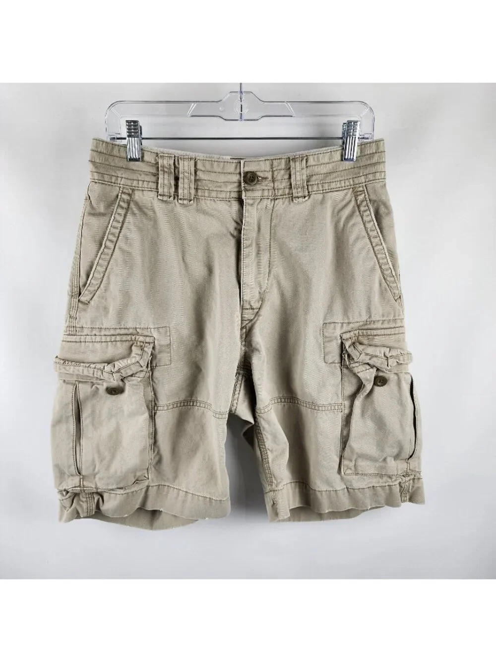 Polo Ralph Lauren Shorts Mens 30x10 Beige Vintage Cargo Shorts